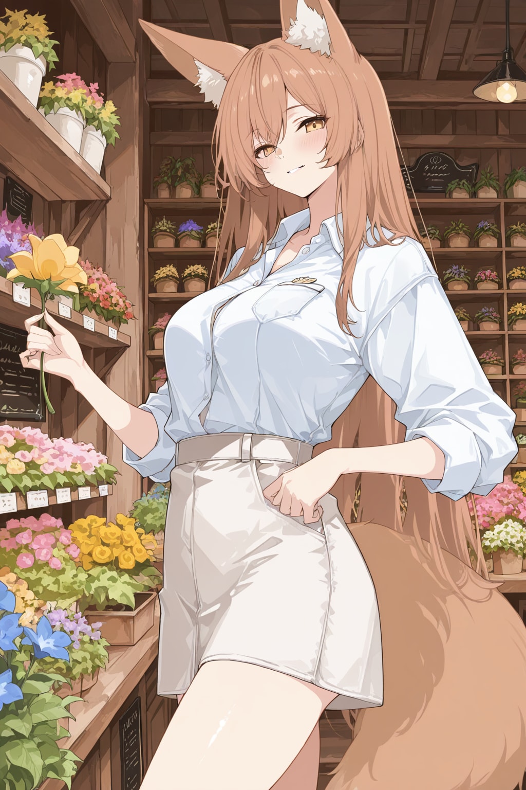 花屋、狐