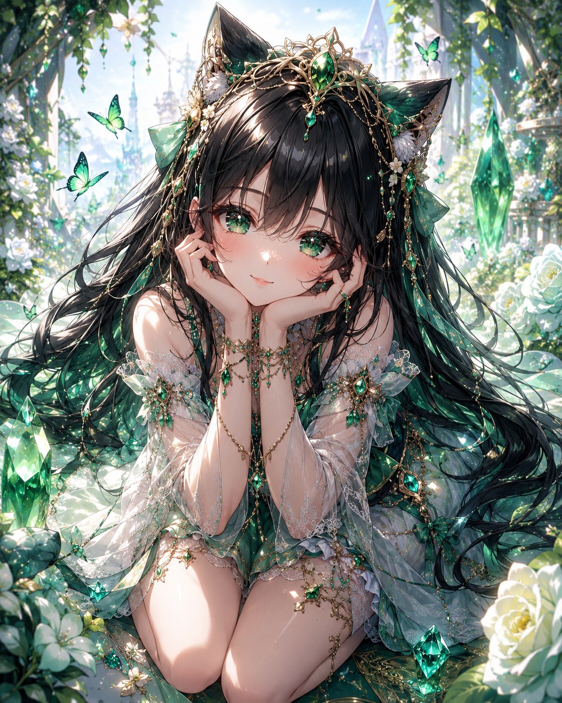緑 | の人気AIイラスト・グラビア