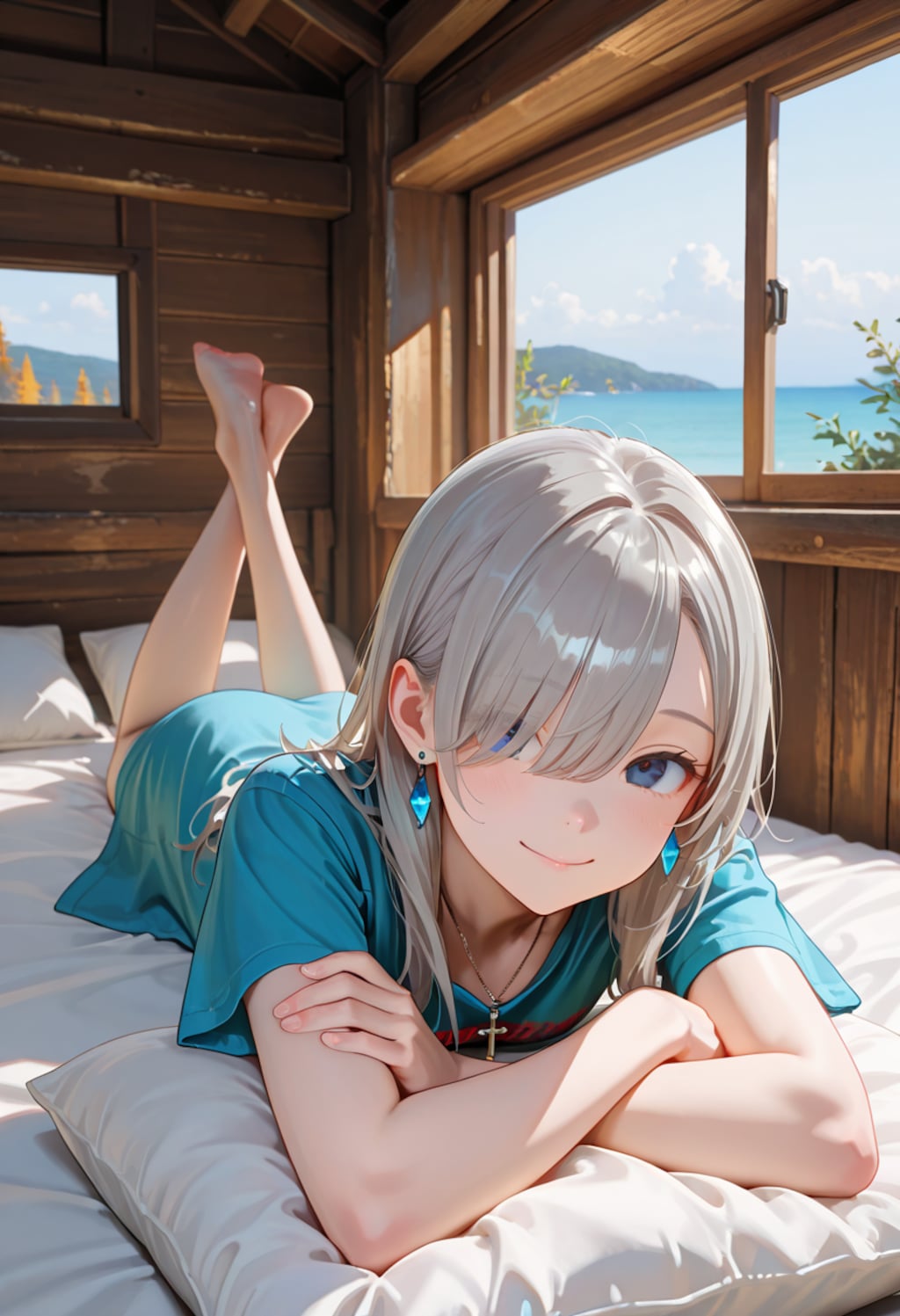 由璃亜 Oversized T-shirt (6)