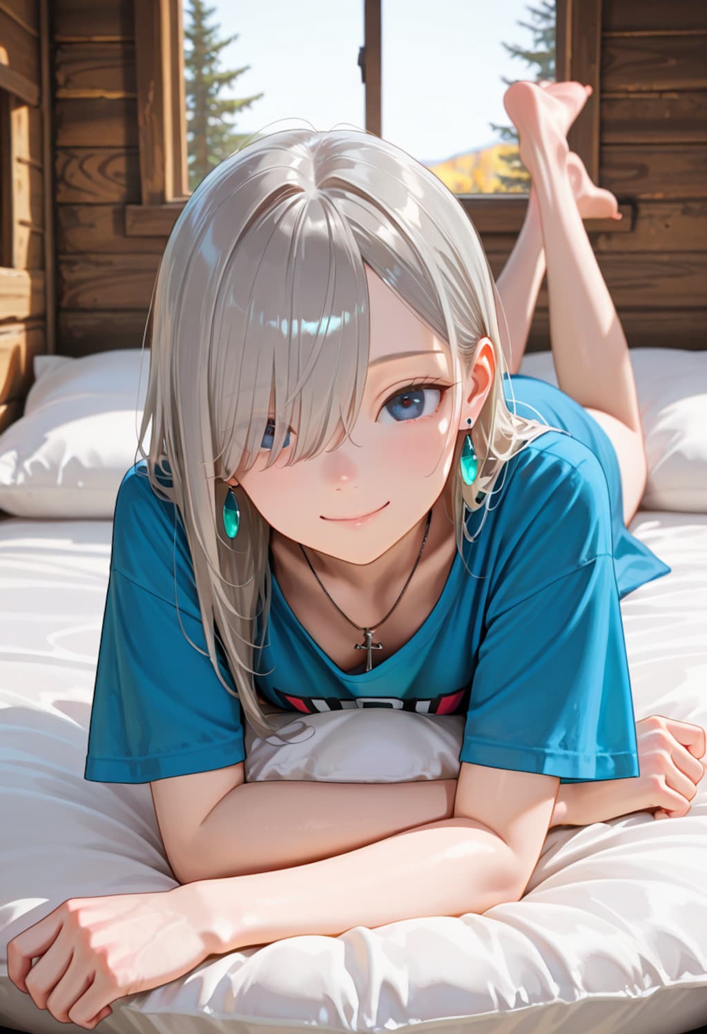 由璃亜 Oversized T-shirt (6)