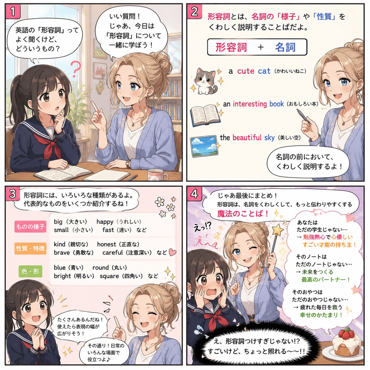 英語の「形容詞」とは？