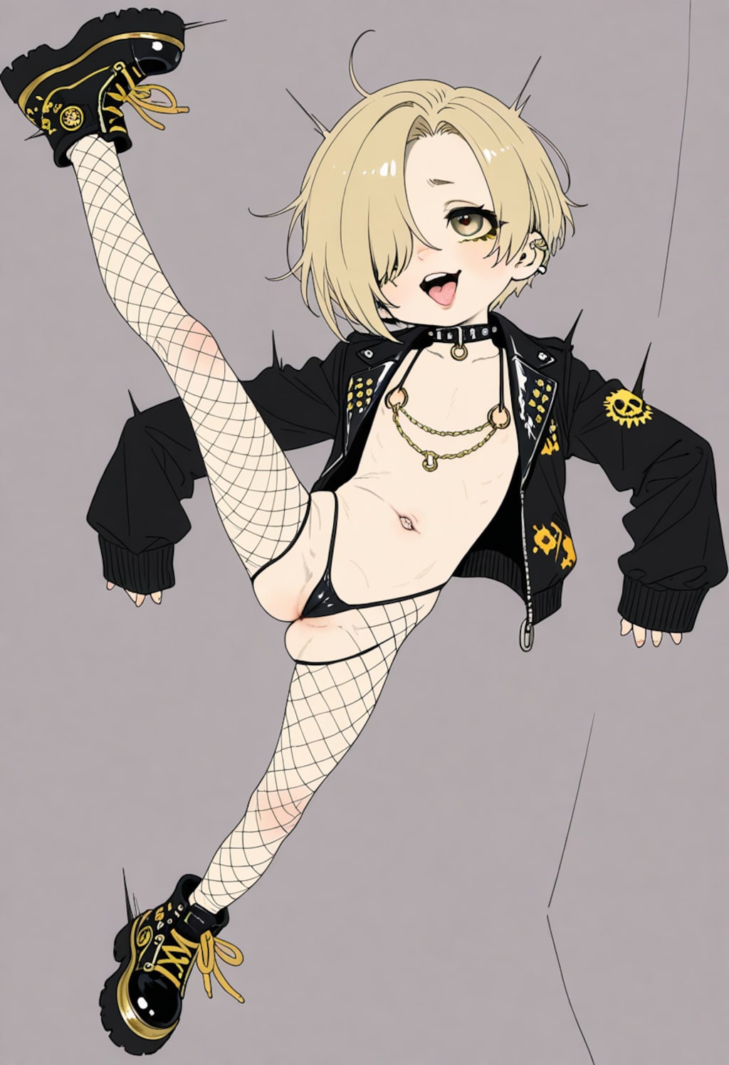 ほっそい脚にでっかい靴すこ