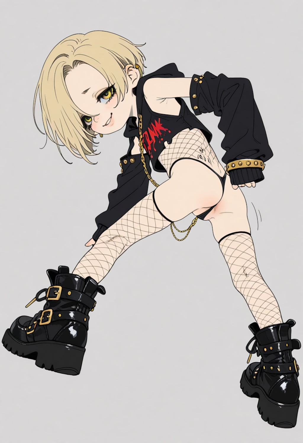 ほっそい脚にでっかい靴すこ