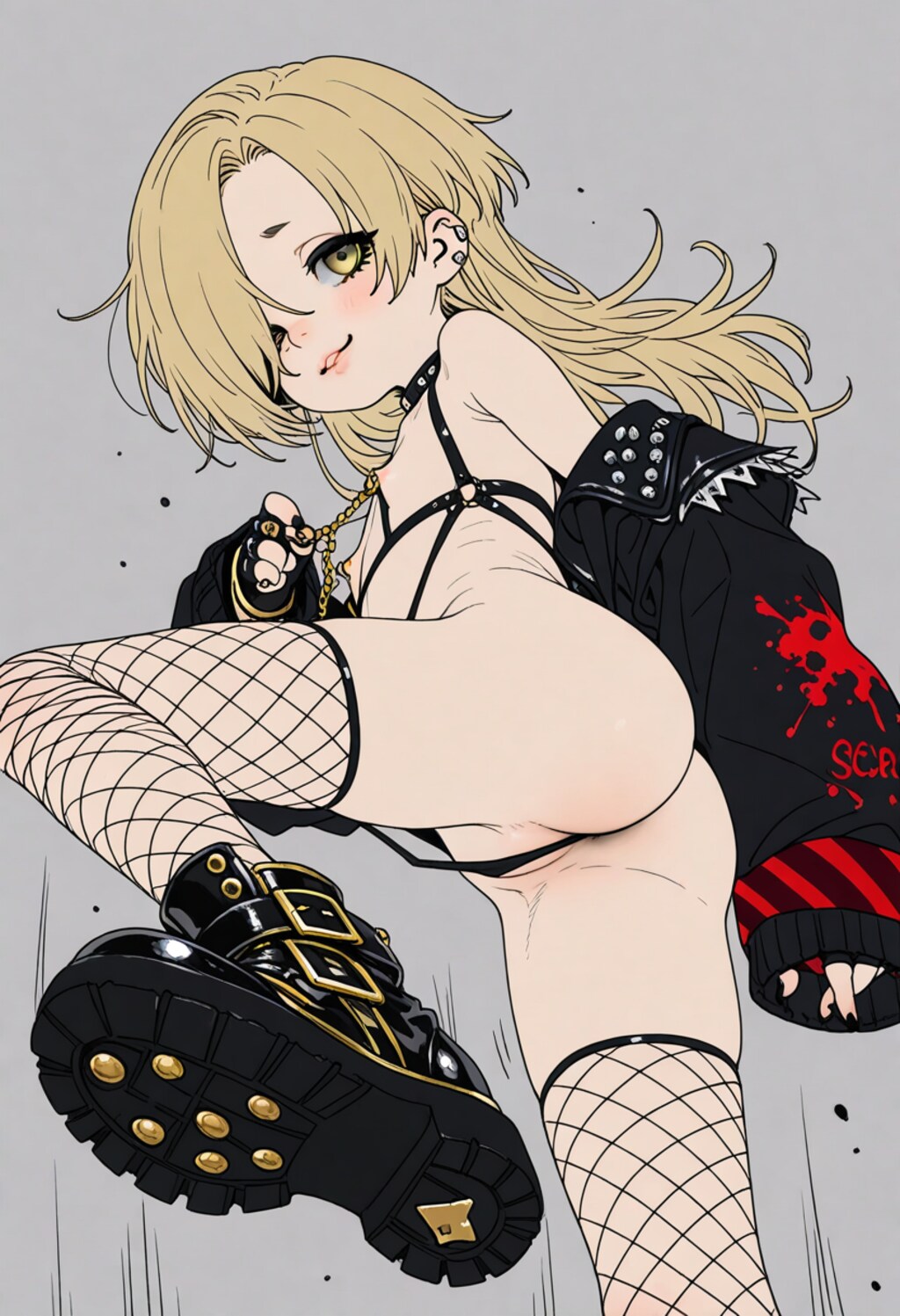 ほっそい脚にでっかい靴すこ