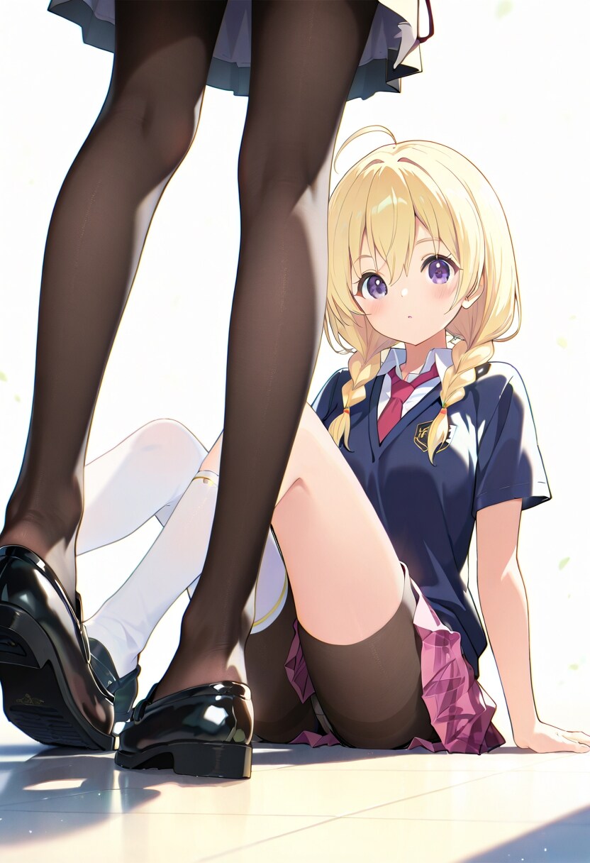 しゃがむ（タイツ）