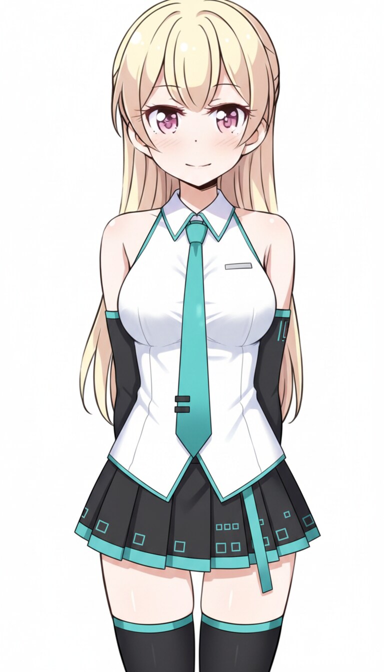 白鷺千聖 初音ミク衣装 | の人気AIイラスト・グラビア