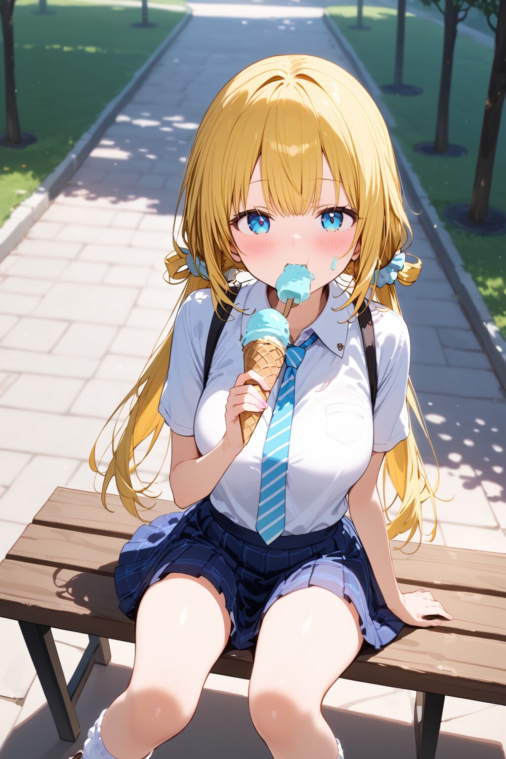 棒アイス食いながらソフトクリームも食べんなよ💦