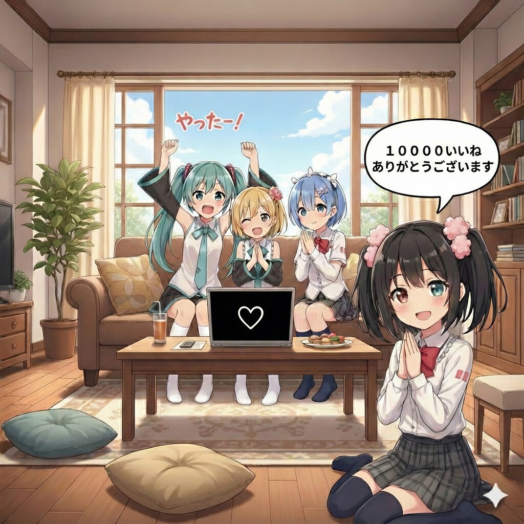 10000もいいねをありがとうございます🙏