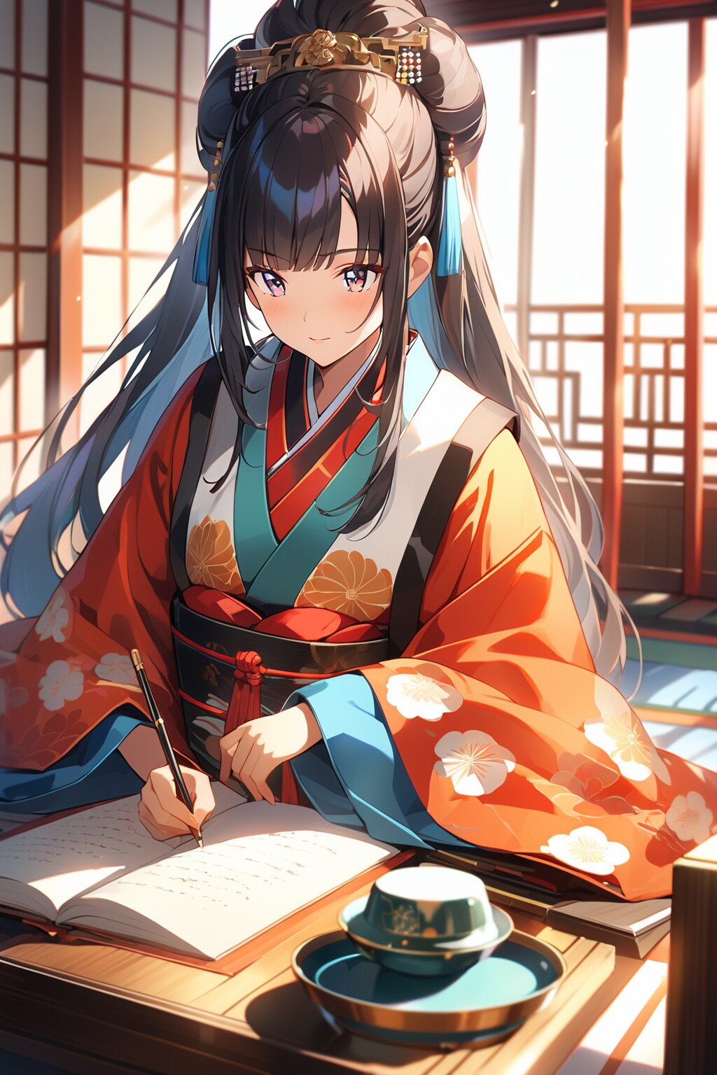 枕草子を執筆する清少納言２ | の人気AIイラスト・グラビア