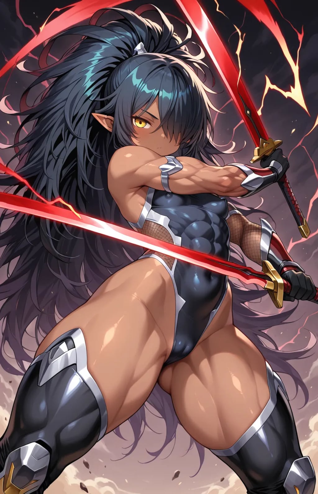 紅く染まり白に染まる