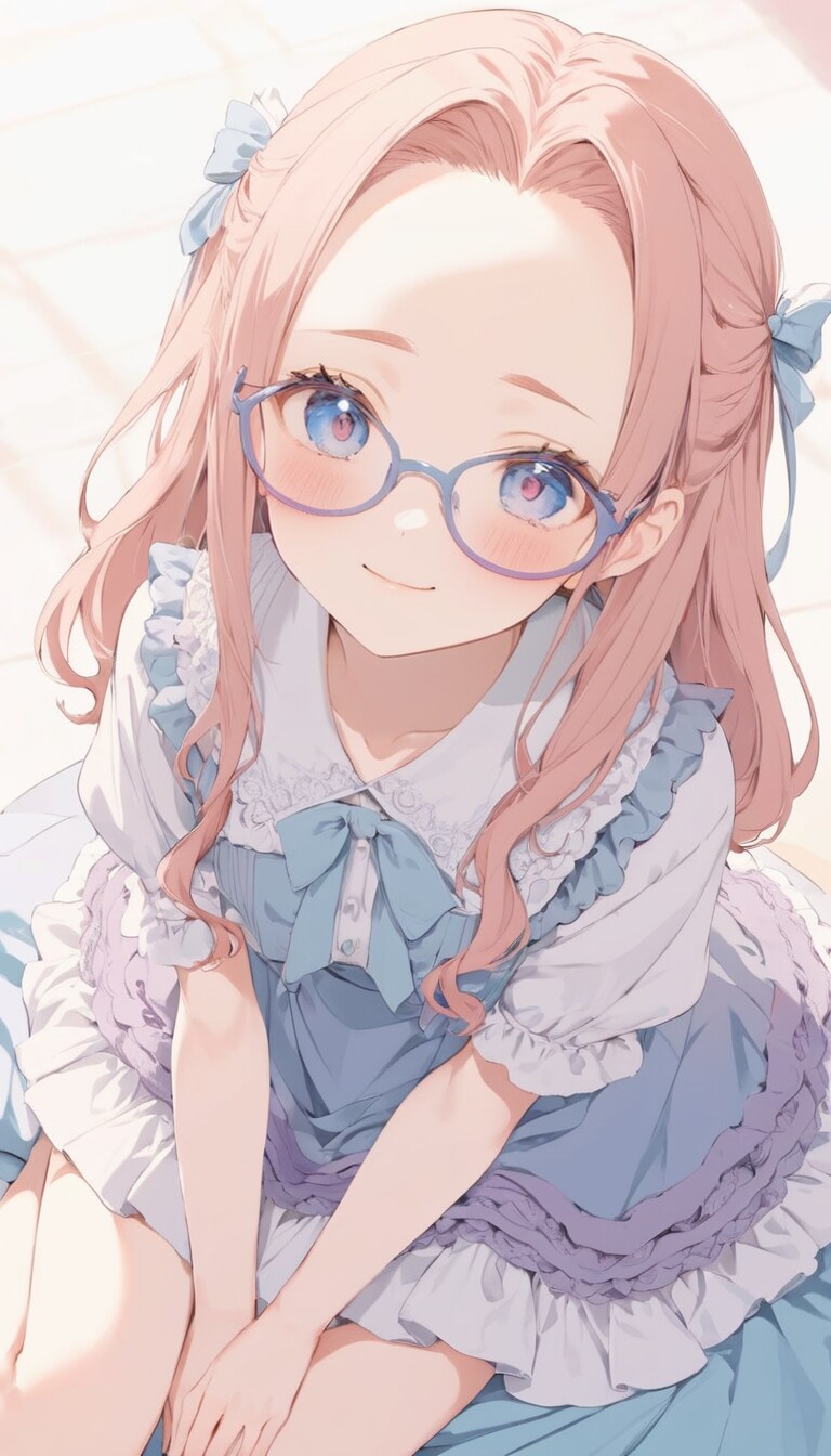 デコ眼鏡女子 | の人気AIイラスト・グラビア