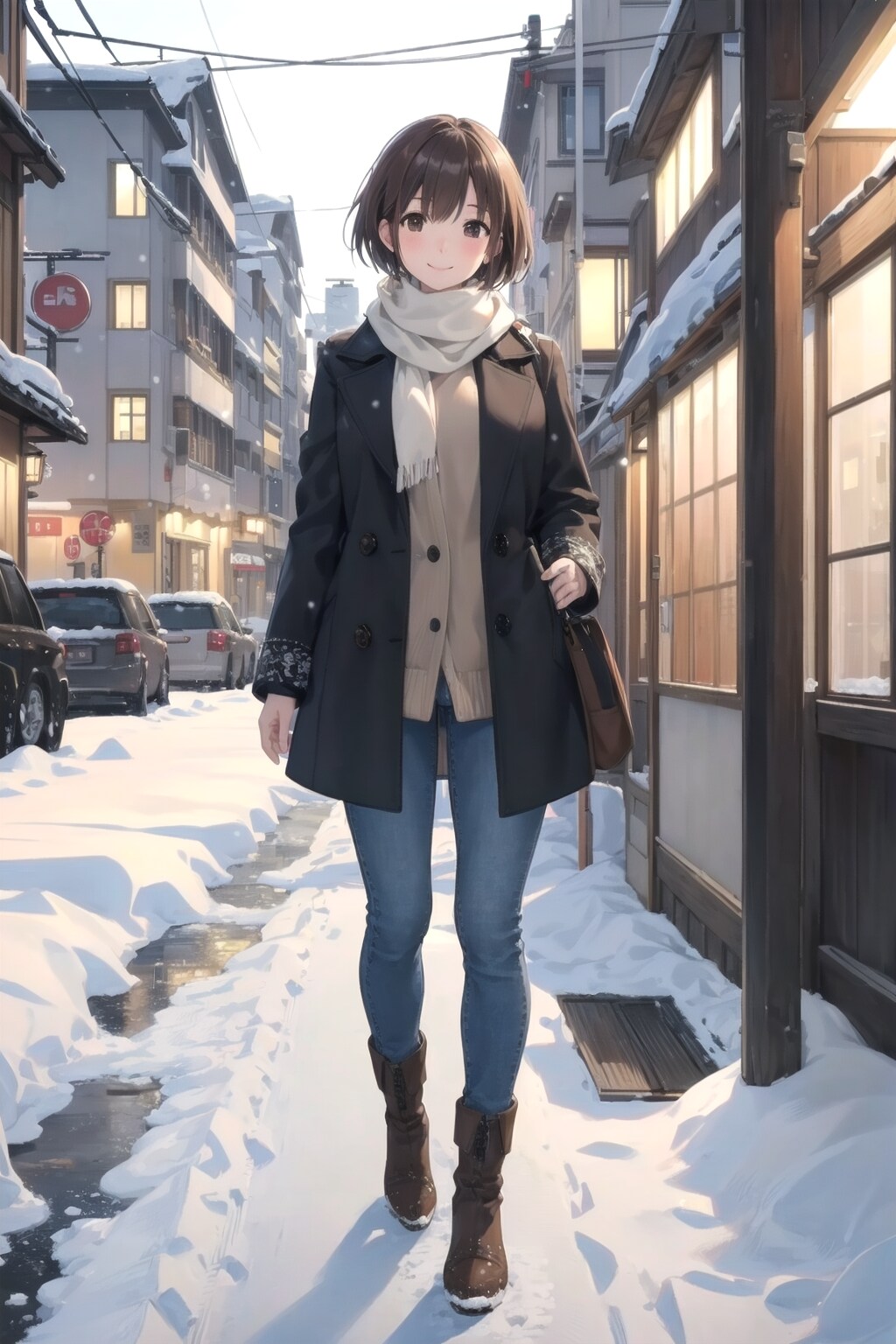 明日は雪予報ですね