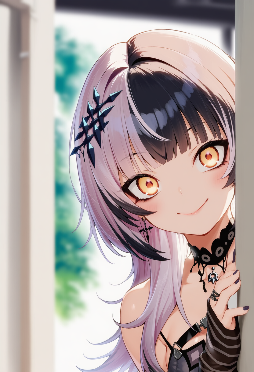 シオリちゃんが物陰からジッと見つめているだけ | の人気AIイラスト・グラビア