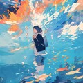 水の中って色んな音がいっぱいって笑う姉さん 4枚目