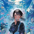 水の中って色んな音がいっぱいって笑う姉さん 2枚目