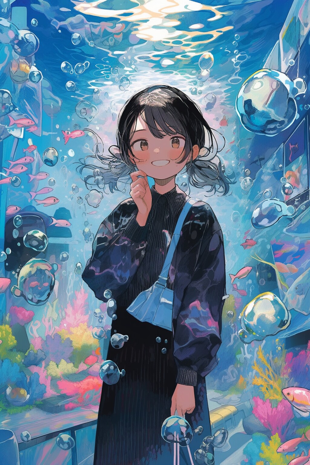 水の中って色んな音がいっぱいって笑う姉さん