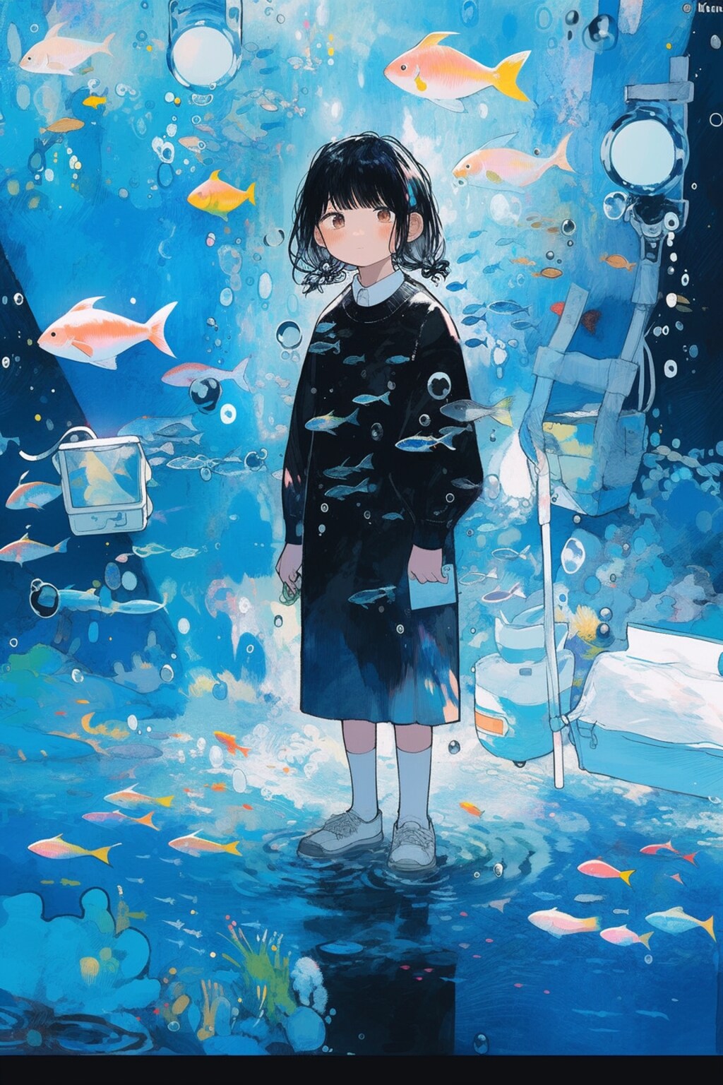 水の中って色んな音がいっぱいって笑う姉さん