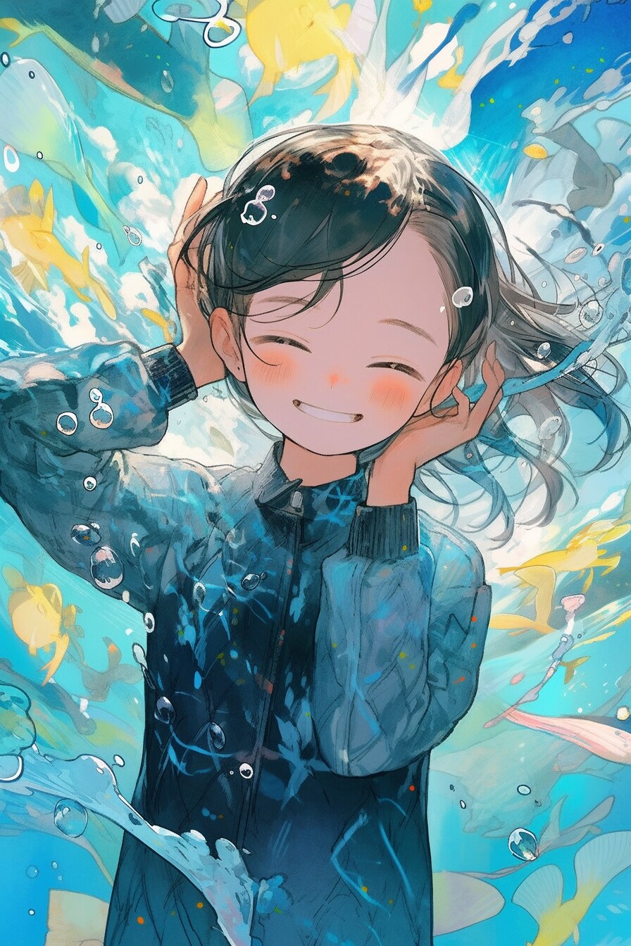 水の中って色んな音がいっぱいって笑う姉さん