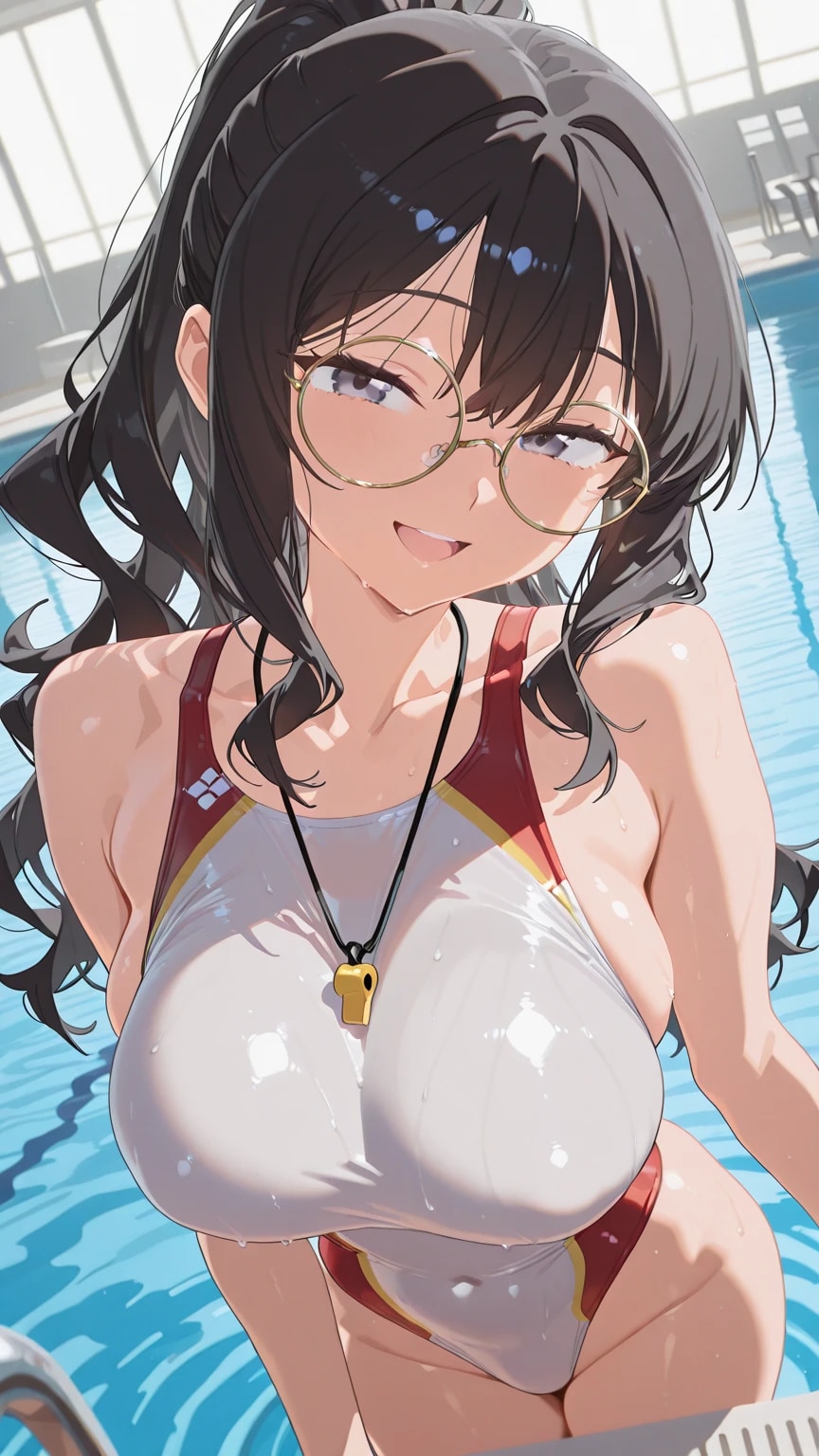 眼鏡と水着って意外とイイのね😯
