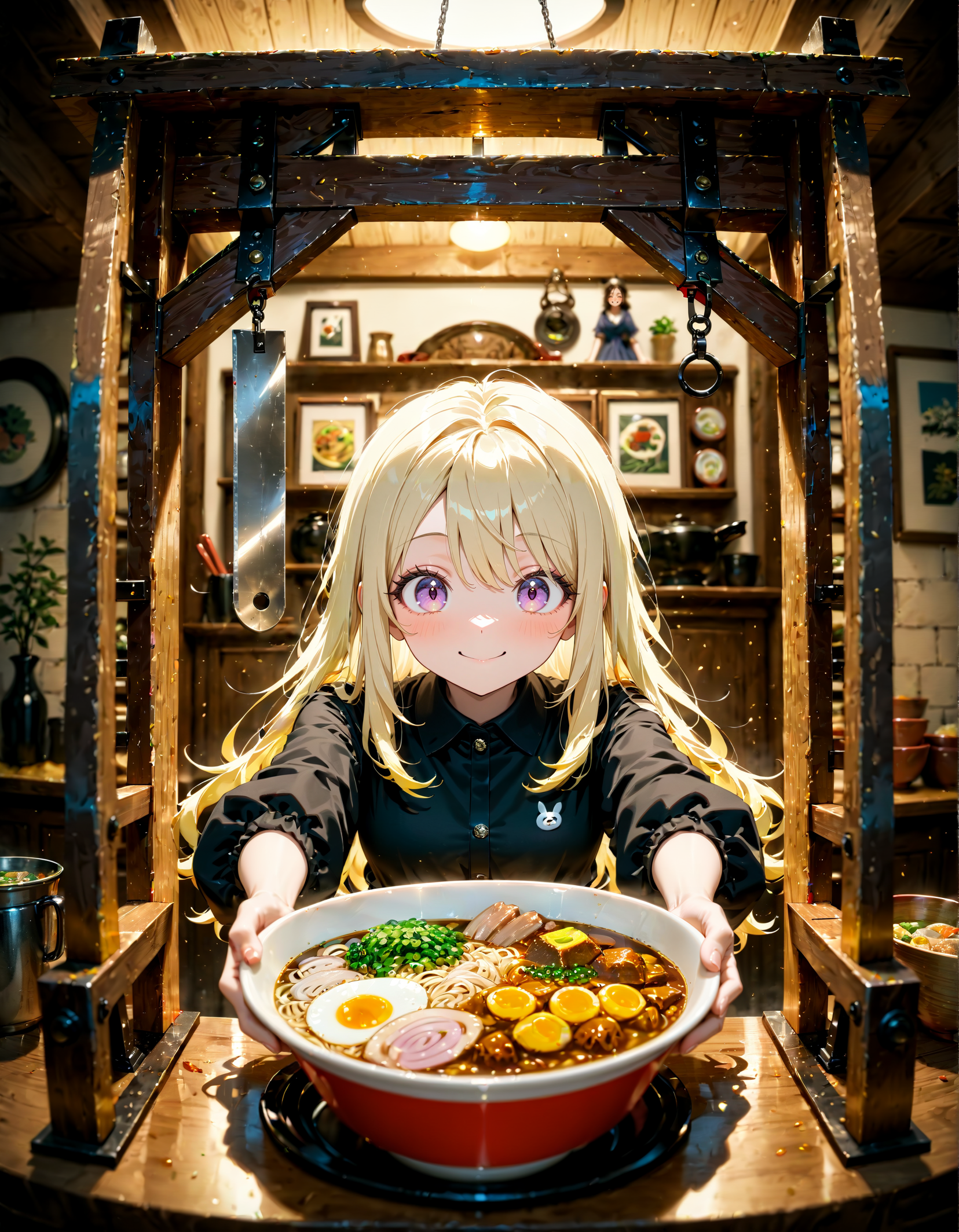 今日はギロチンの日。室蘭カレーラーメンの日 | の人気AIイラスト・グラビア