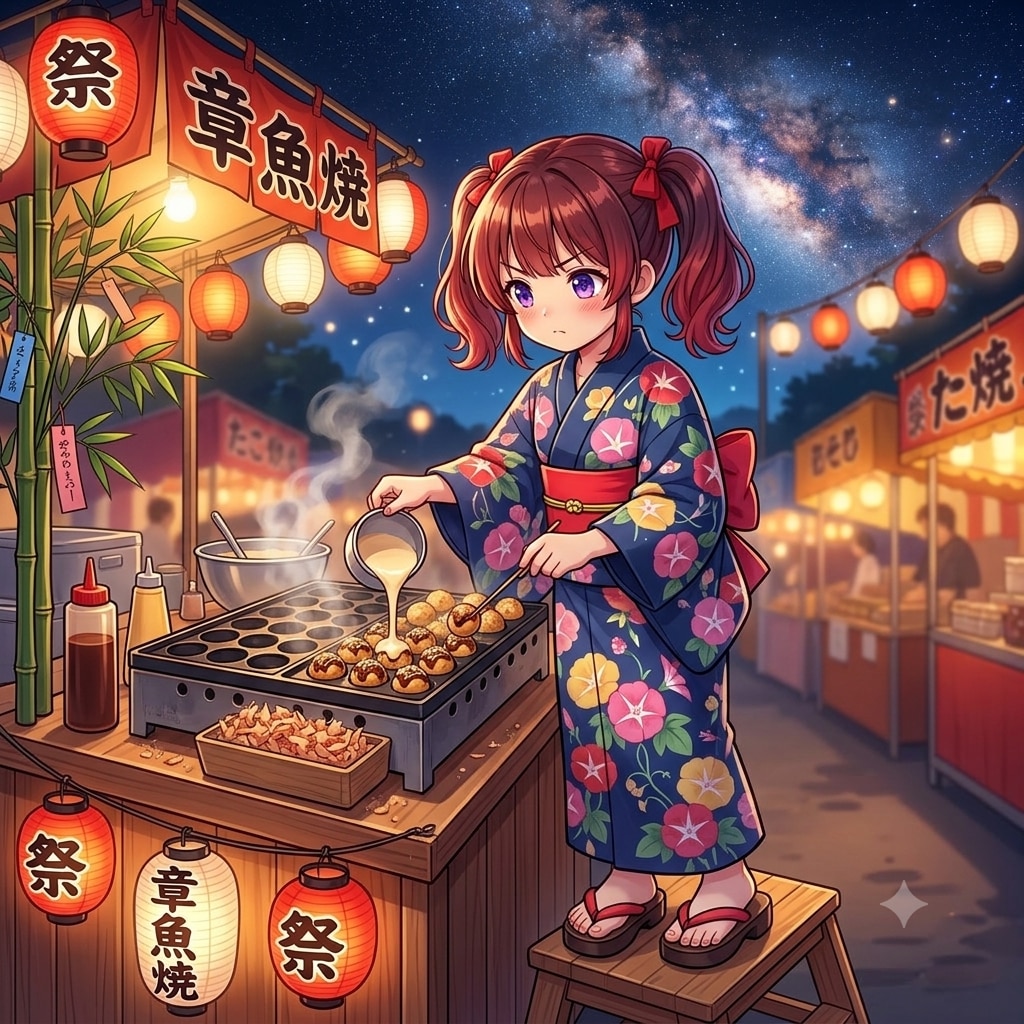 没落品集 幼女ちゃんの鉄板焼き＆タコ焼き、たい焼き
