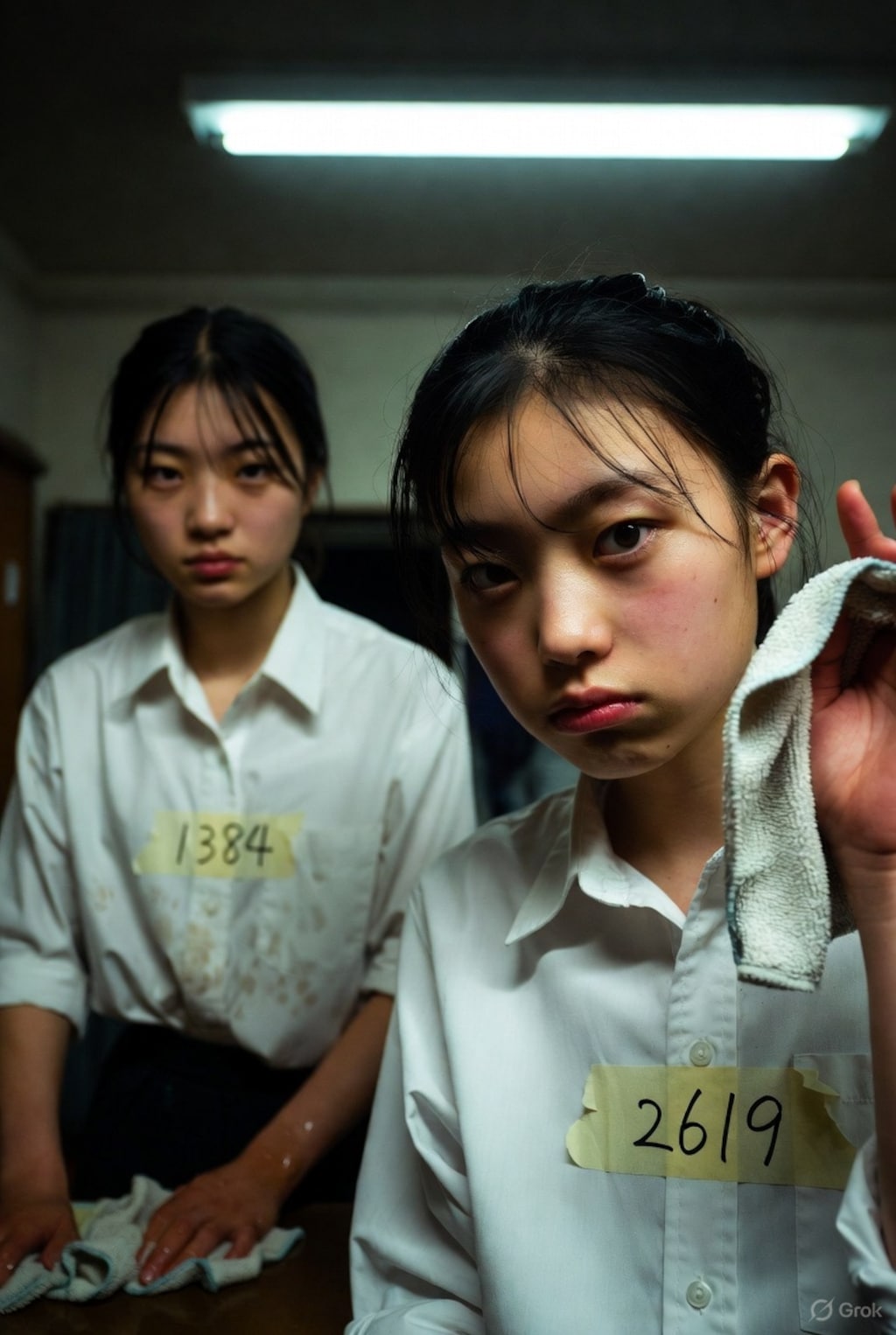 あのころの奉仕作業の二人