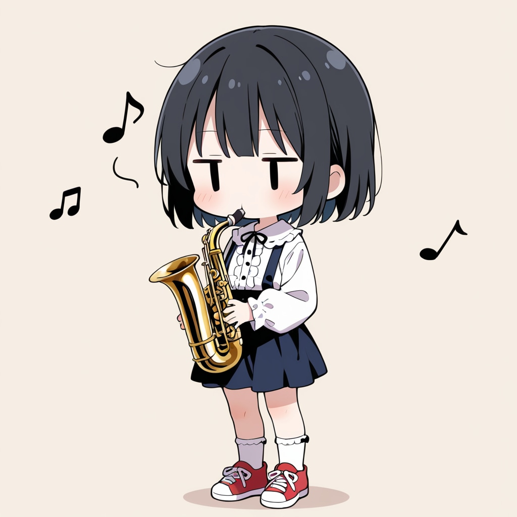 サックスを吹いてみる