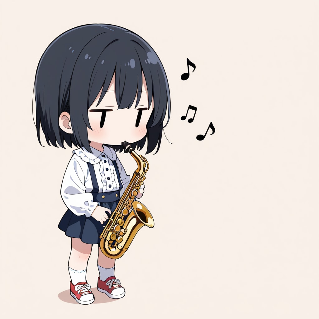 サックスを吹いてみる