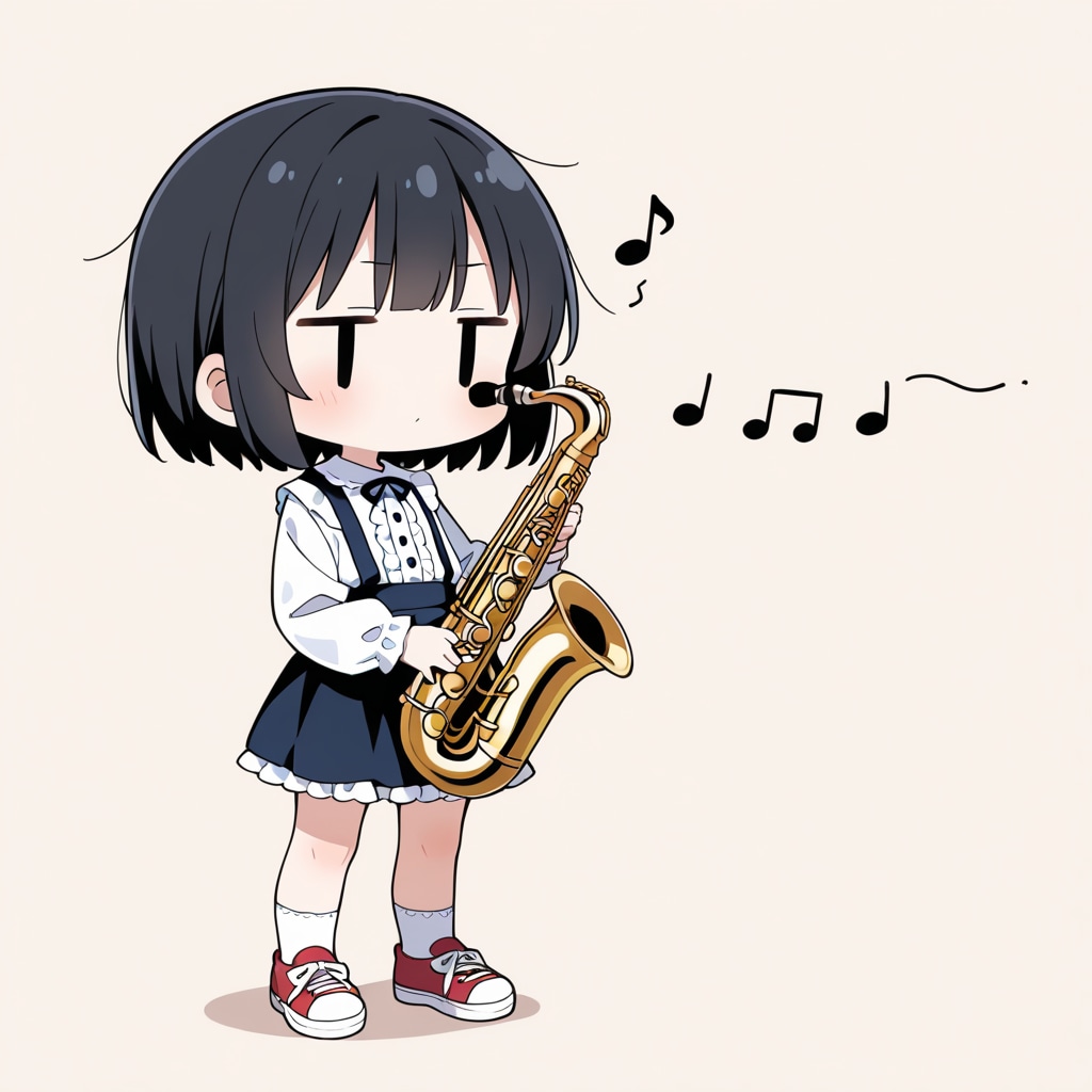 サックスを吹いてみる