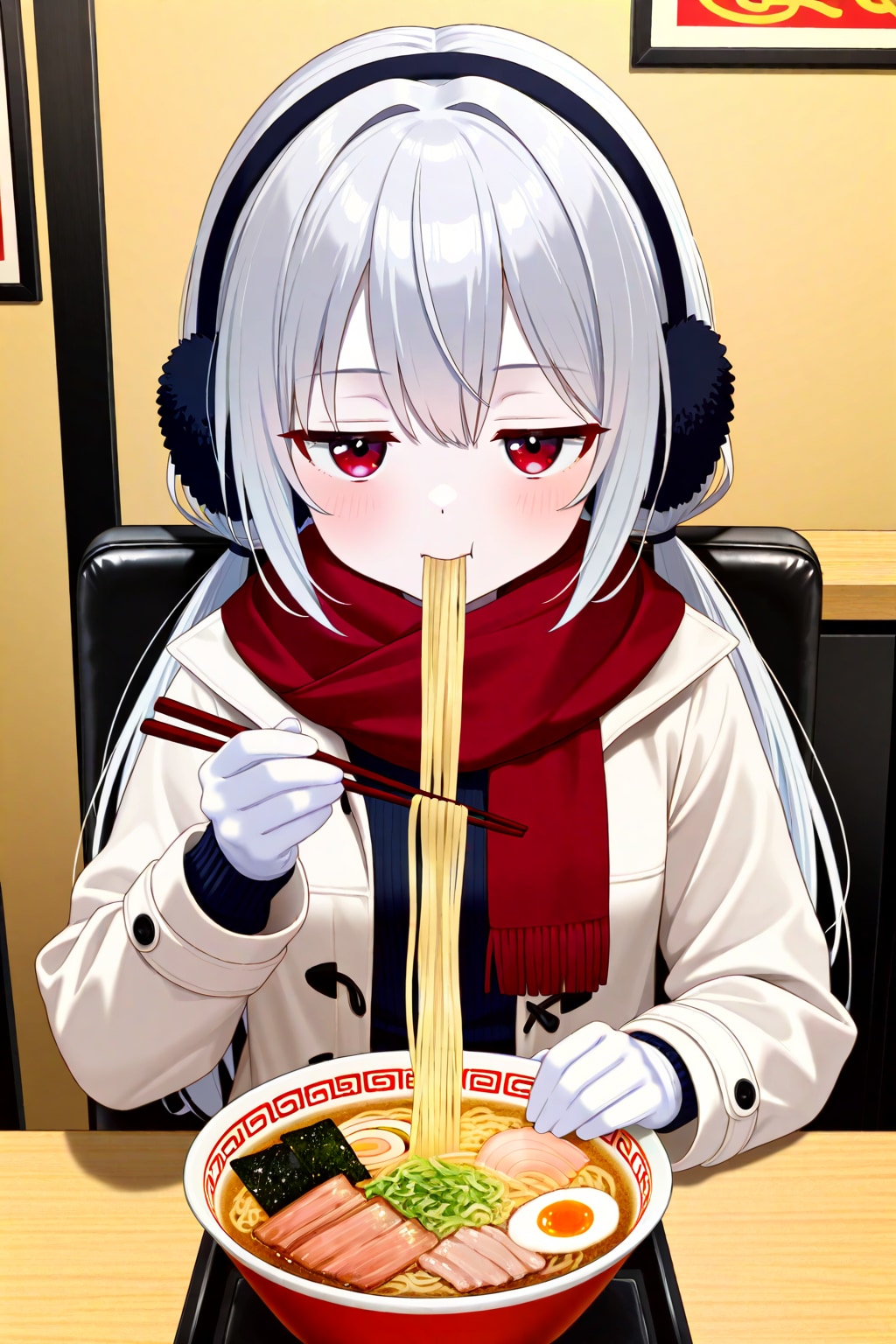 冬とコートとアイちゃん