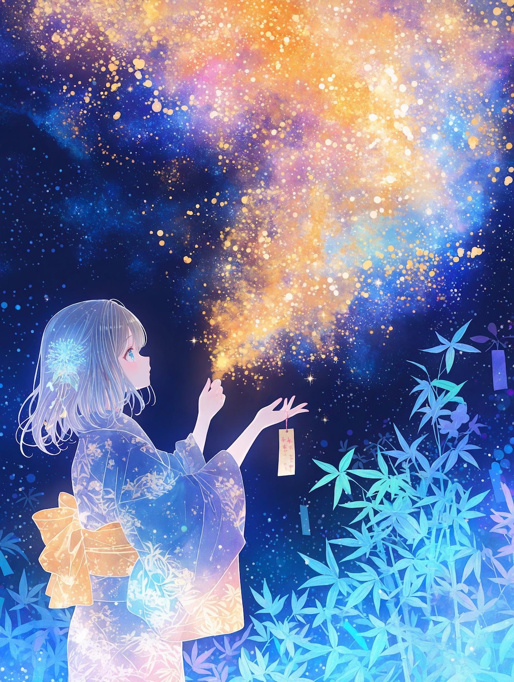 七夕の夜に願いを込めて