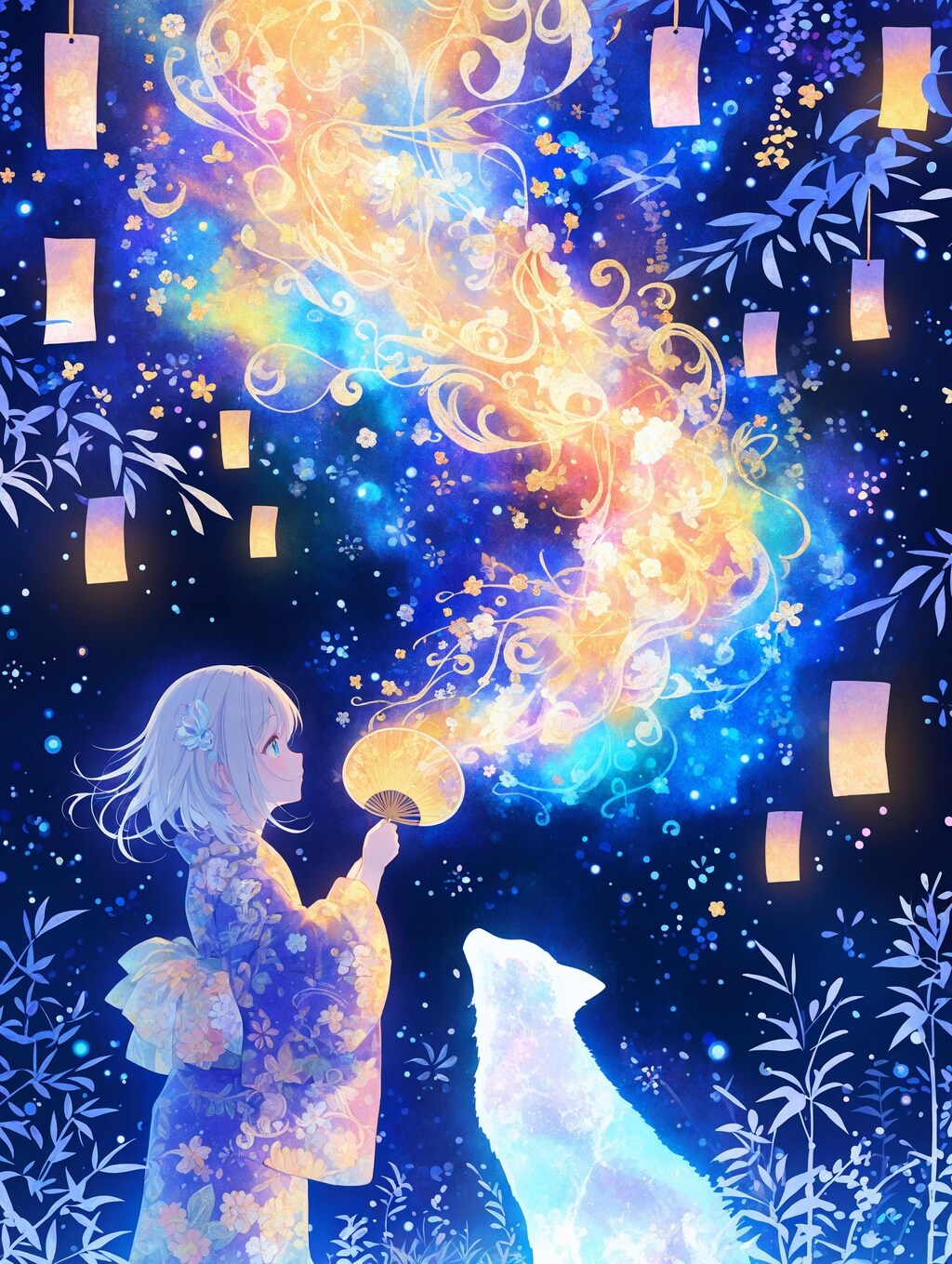 七夕の夜に願いを込めて