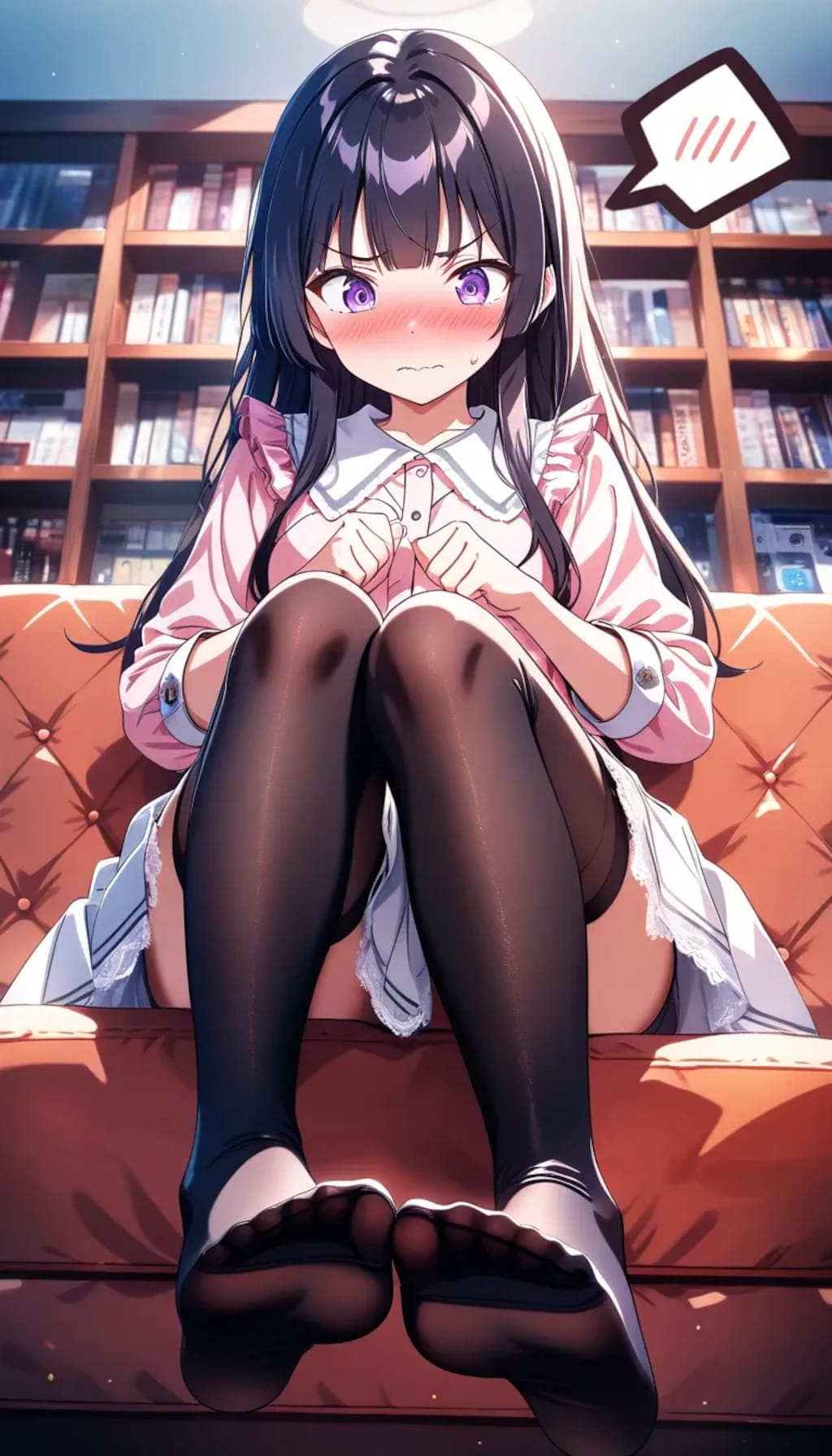 彼氏君の部屋『ええーっと、朝シャンしたし、下着は新しいのだし、べ、別に初めてじゃないし……大丈夫な、はず！』カイリ（妹ちゃん）