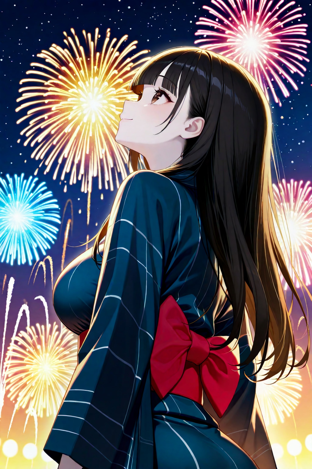 サキちゃんと花火デート