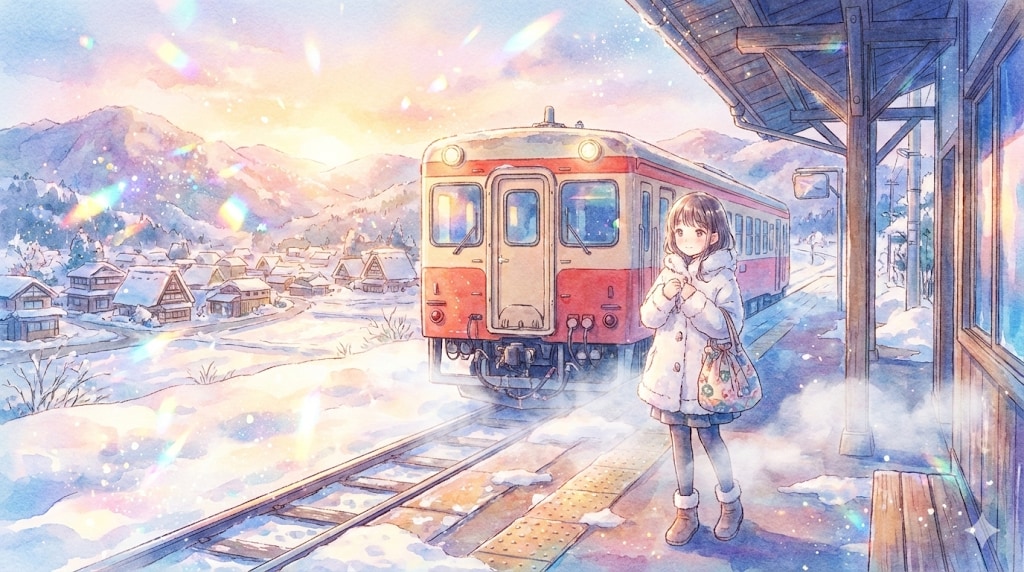 冬の朝日を浴びて | の人気AIイラスト・グラビア