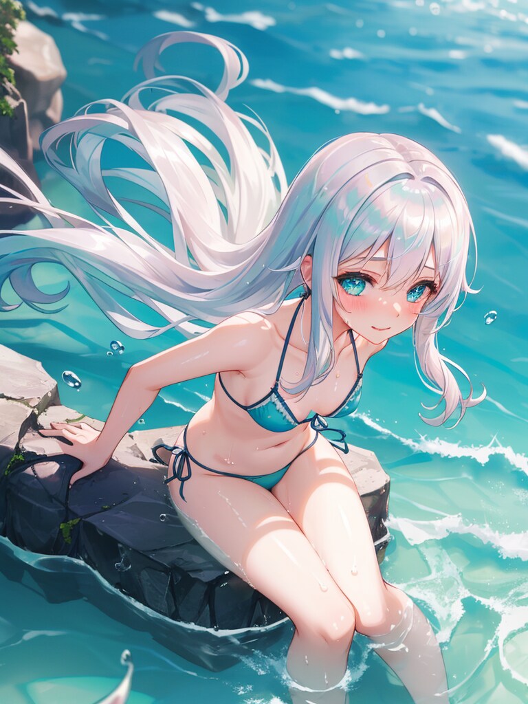 せーのっで一緒に潜りましょう。