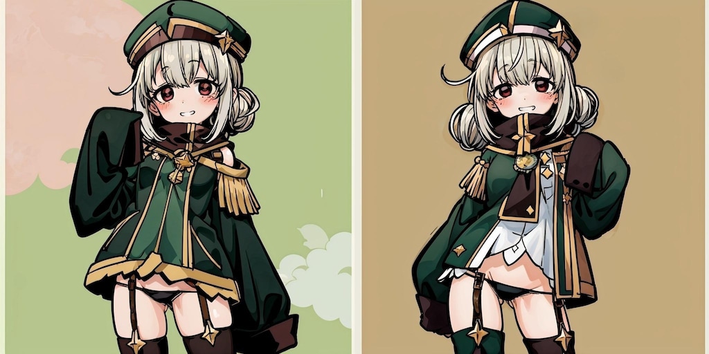 第3話から登場するスカート履かない軍服の子💕