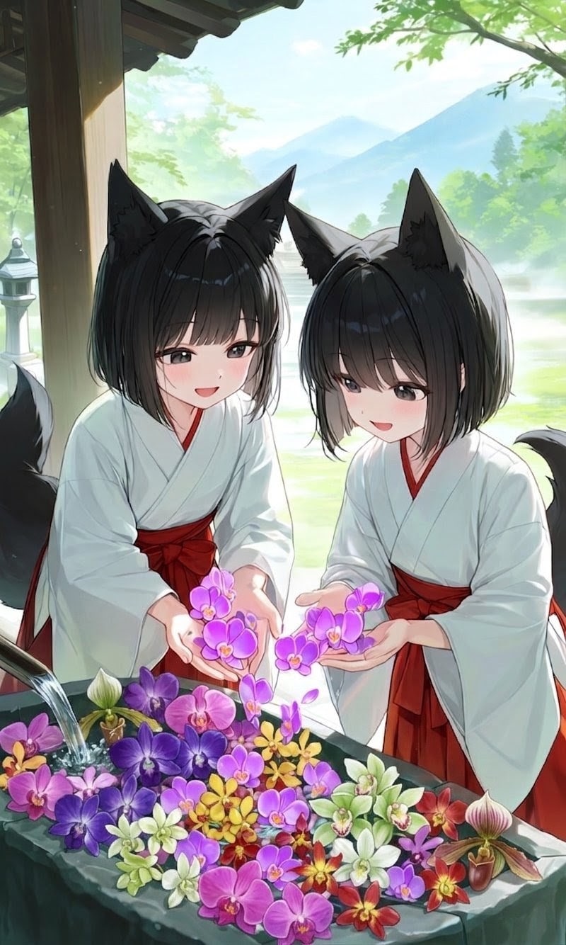 手水鉢 | の人気AIイラスト・グラビア