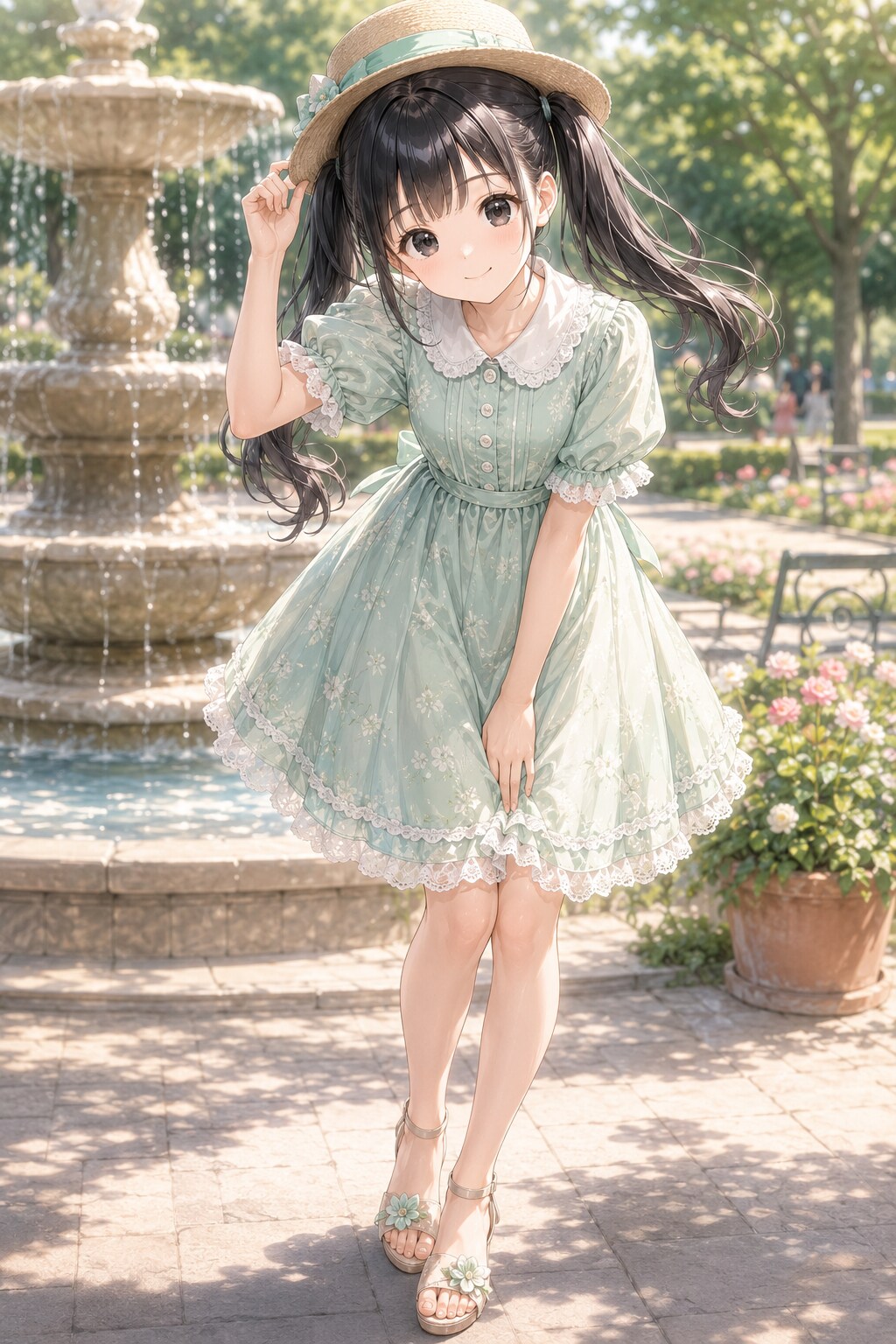 今日はペパーミントの日〜♪似合ってるかな？