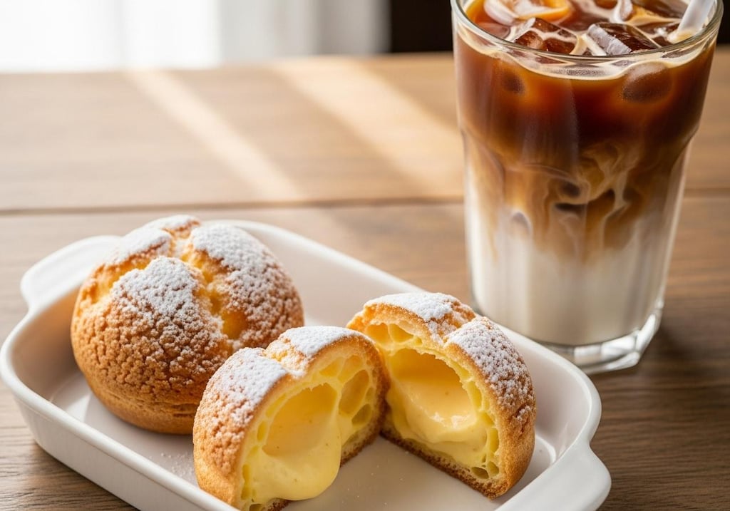 デザートのシュークリーム