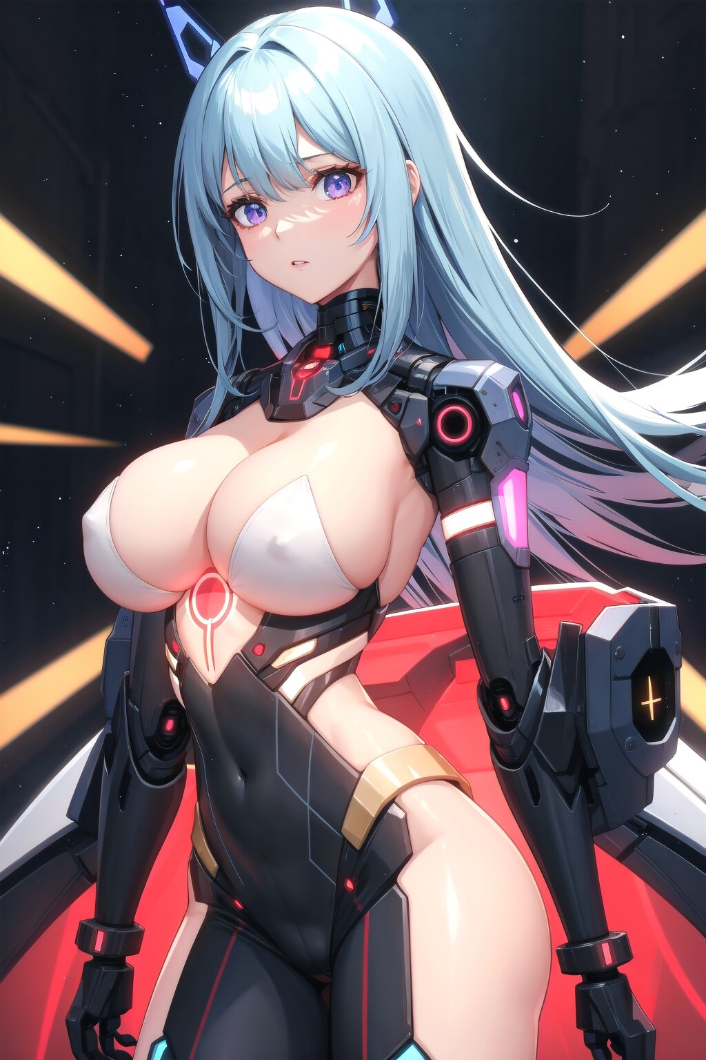 胸部を空間に3