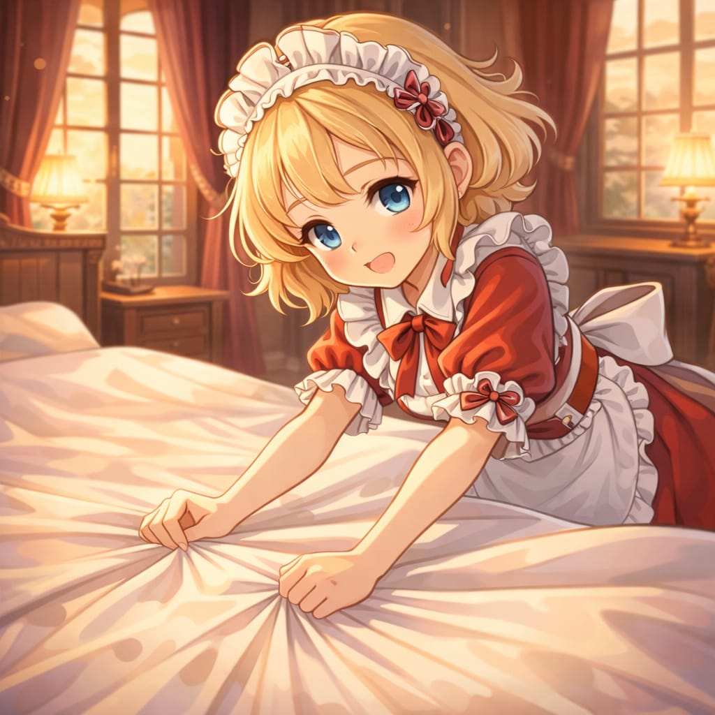 ベッドメイク | の人気AIイラスト・グラビア