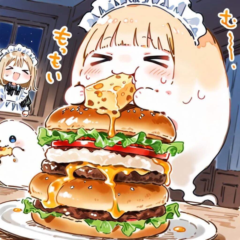 と ろ 〜 り チ ー ズ の お ジ ャ ン ボ バ ー ガ ー 🍔🧀