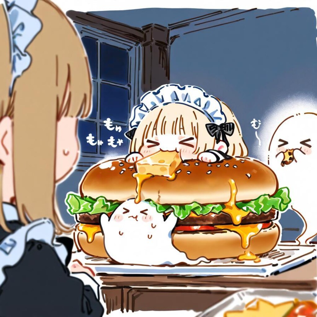 と ろ 〜 り チ ー ズ の お ジ ャ ン ボ バ ー ガ ー 🍔🧀