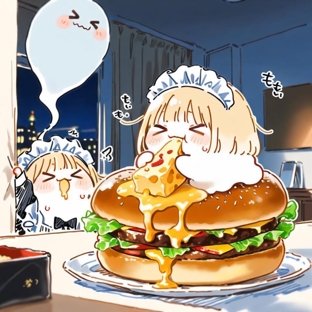 と ろ 〜 り チ ー ズ の お ジ ャ ン ボ バ ー ガ ー 🍔🧀