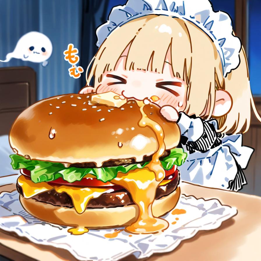 と ろ 〜 り チ ー ズ の お ジ ャ ン ボ バ ー ガ ー 🍔🧀 | の人気AIイラスト・グラビア
