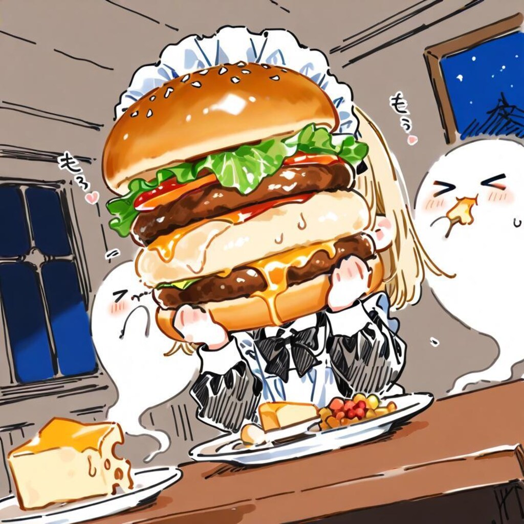 と ろ 〜 り チ ー ズ の お ジ ャ ン ボ バ ー ガ ー 🍔🧀