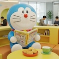 読書するドラえもん 2枚目
