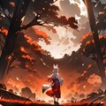 お狐様の散歩風景 4枚目