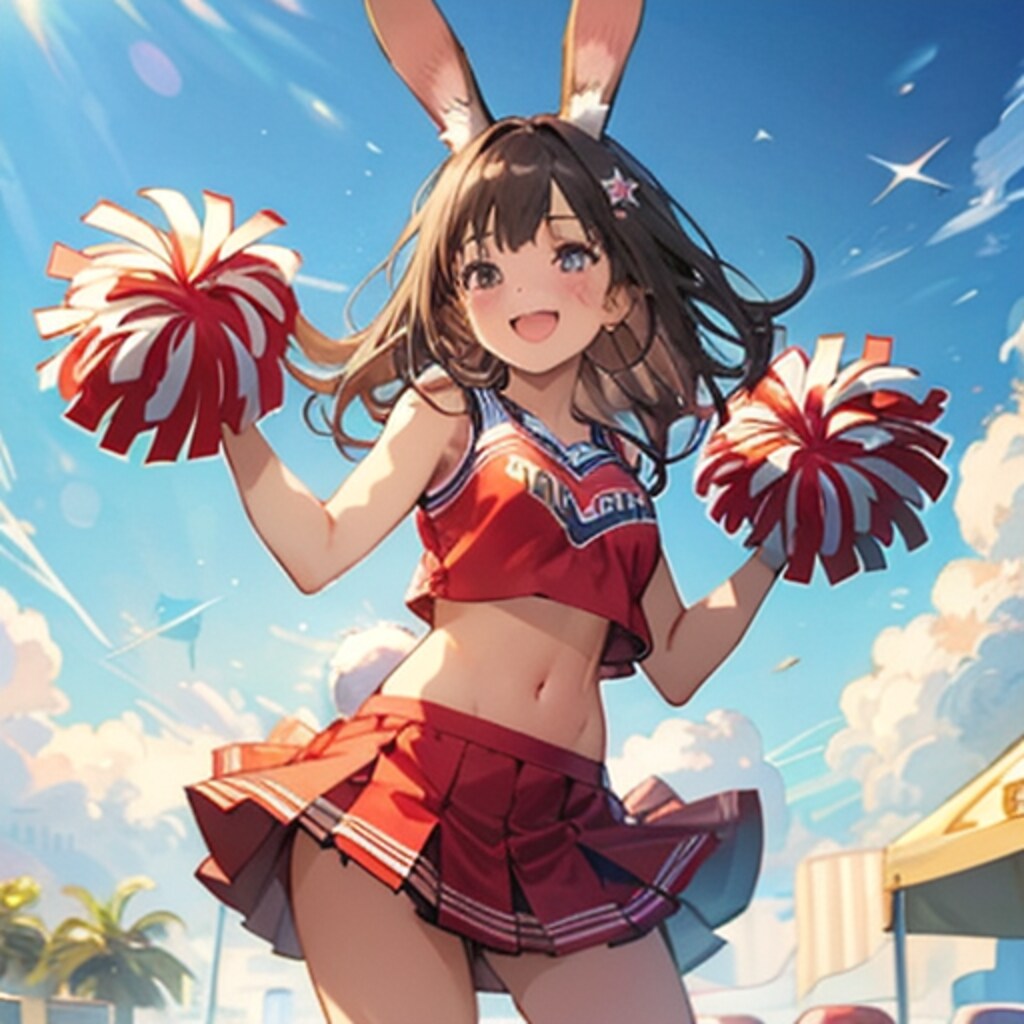 うさぎ耳チアリーダー250925